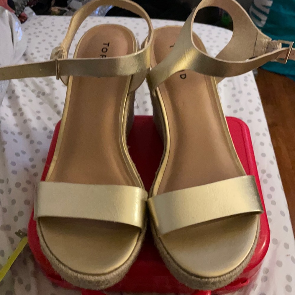 Torrid gold sandals
